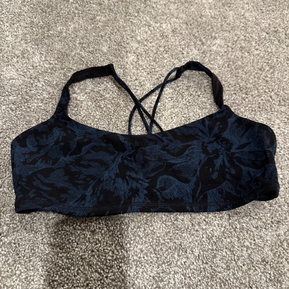 lululemon athletica Black and Blue Sports Bra